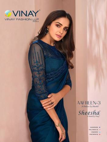 Aafreen Vol 3 By Vinay Designer Partywear Saree Collection